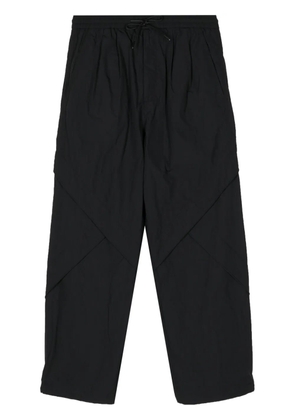 Juun.J panelled straight-leg trousers - Black