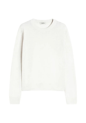 'S Max Mara elbow patch sweater - White
