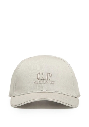 C.P. Company logo-embroidery baseball cap - Neutrals