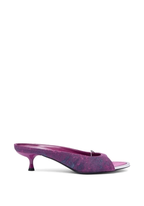 Diesel D-Diam's-Sa denim heeled mules - Purple