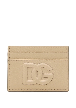 Dolce & Gabbana embossed-logo cardholder - Neutrals