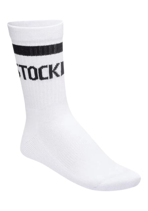 Birkenstock stripe logo socks - White