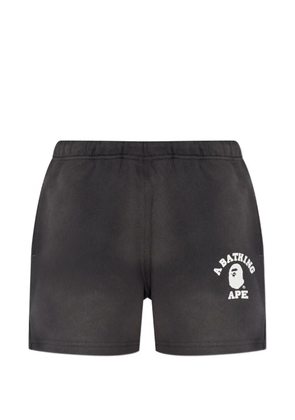 A BATHING APE® logo-detail shorts - Grey
