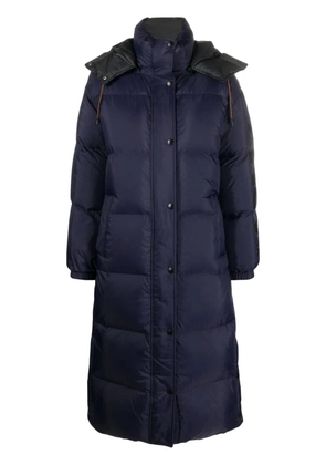 Yves Salomon reversible puffer coat - Blue