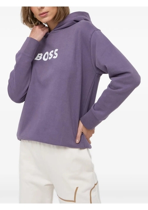 BOSS logo hooded sweatshirt - Purple