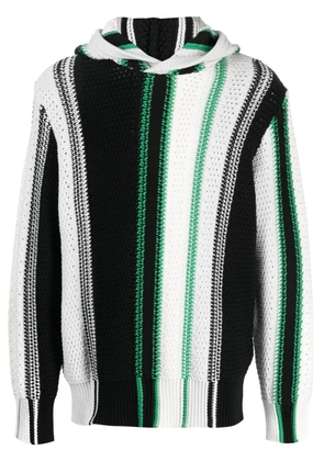 Orlebar Brown Kirk Jordan stripe-print hoodie - White