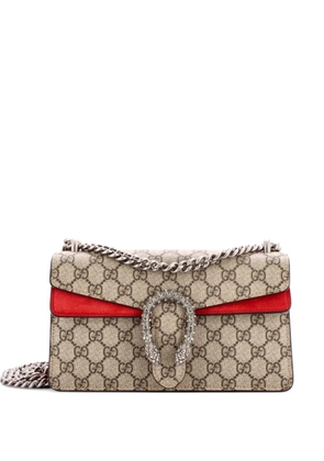 Gucci Pre-Owned Dionysus Bag GG Coated Canvas with Crystal Embellished Metal Small shoulder bag - Brown
