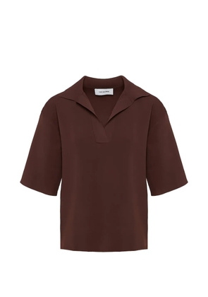 Yves Salomon knitted top - Brown