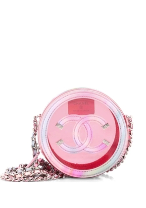 CHANEL Pre-Owned Filigree Round Clutch with Chain PVC with Lambskin Mini crossbody bag - Multicolour