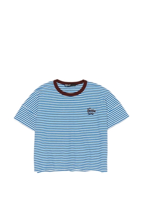 Bimba y Lola striped embroidered T-shirt - Blue