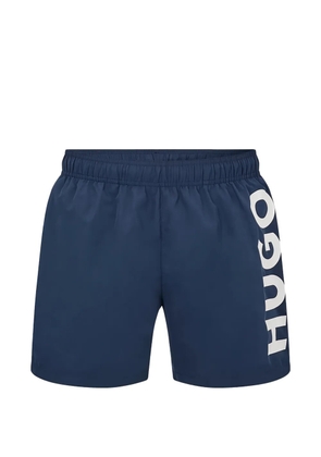 HUGO logo-print swim shorts - Blue