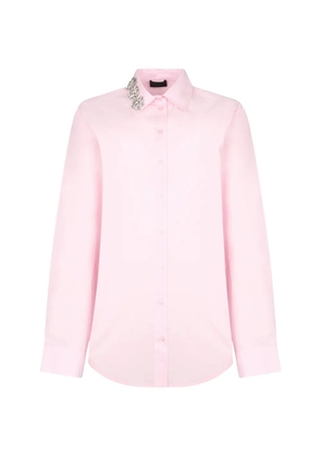 LIU JO crystal-embellished shirt - Pink