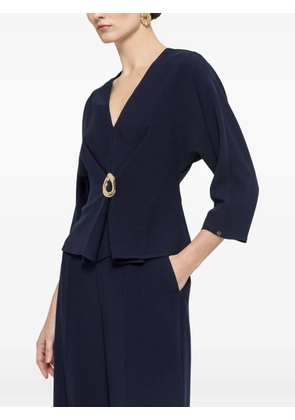 NISSA V-neck blouse - Blue