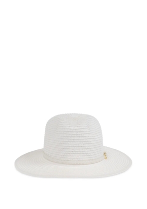 Melissa Odabash woven fedora hat - White