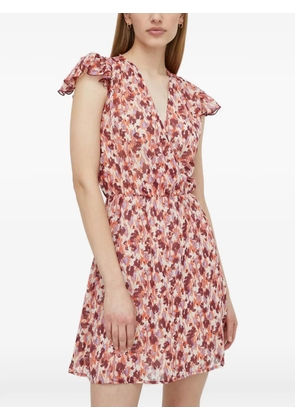 Morgan ruffled mini dress - Neutrals