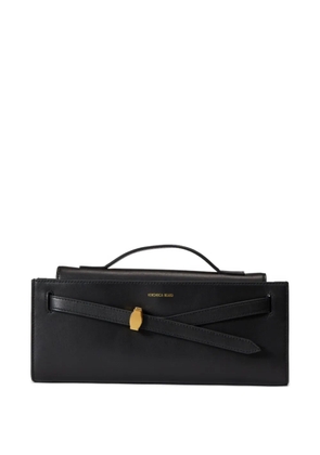 Veronica Beard Dash leather clutch bag - Black