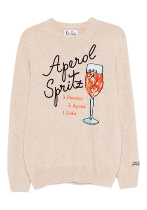 MC2 Saint Barth Heron graphic sweater - Neutrals