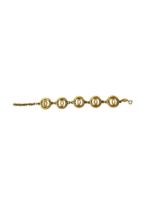 CHANEL Pre-Owned 1983 CC Gold Plated Link Bracelet costume bracelet