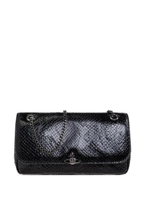 Vivienne Westwood croco-effect cross body bag - Black