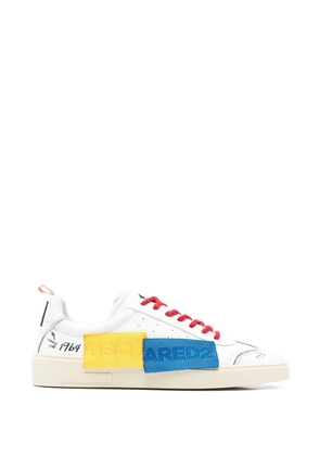 DSQUARED2 colourblock lace-up sneakers - White