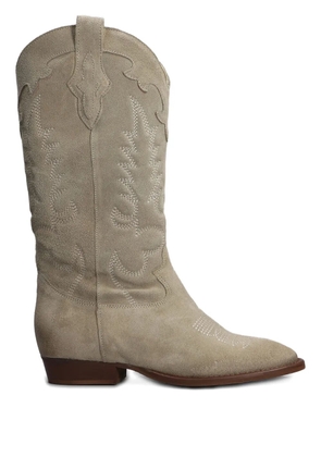 Gisel Moire 30mm Guatemala boots - Neutrals