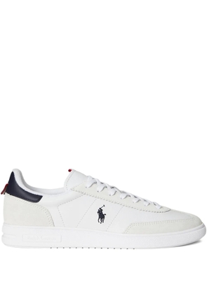 Polo Ralph Lauren Bedford leather suede sneakers - White