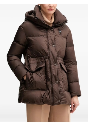 Blauer hooded puffer jacket - Brown