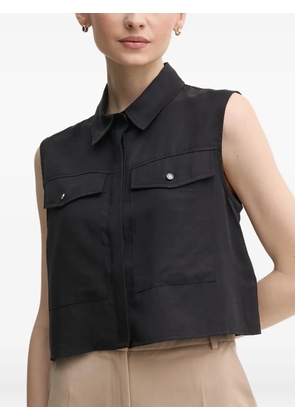 Gaudi cest-pocket shirt - Black