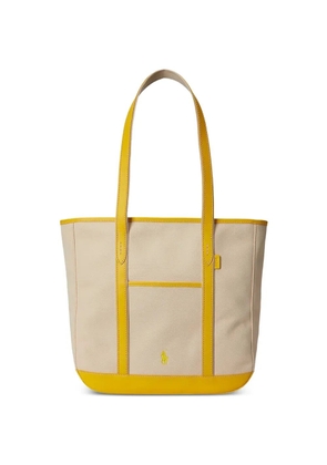 Polo Ralph Lauren medium logo-embroidery tote bag - Neutrals