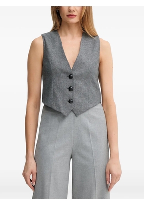 Gaudi button-up V-neck waistcoat - Grey