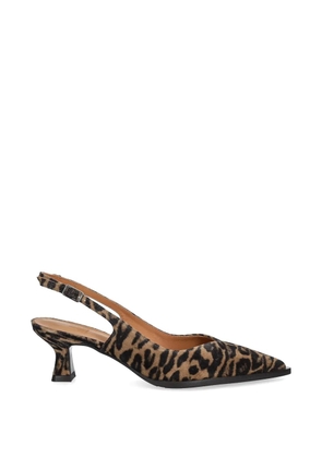 BILLI BI pointed-toe leopard pumps - Brown