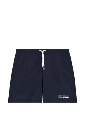 Armani Exchange drawstring-fastening swim shorts - Blue