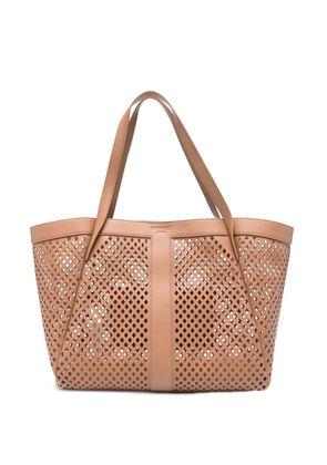 TWINSET laser-cut tote bag - Neutrals