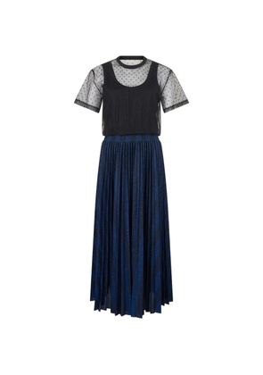 Valentino Garavani pleated dress - Black