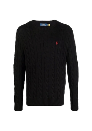 Polo Ralph Lauren cable-knit logo-detail sweater - Black