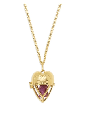 Capsule Eleven heart-pendant ruby necklace - Gold