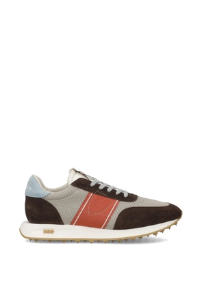 Philippe Model Paris Tour Low stripe panelled sneakers - Brown