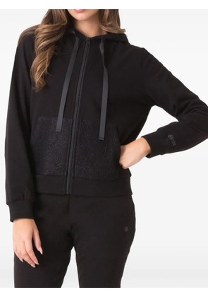 DIMENSIONE DANZA lace hooded sweatshirt - Black