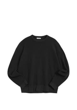 YMC Versatile crew-neck waffle sweatshirt - Black