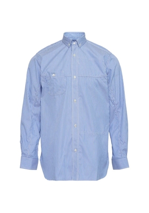 Junya Watanabe MAN striped shirt - Blue