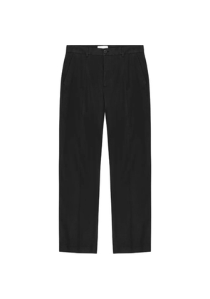 Les Deux Reece pleated twill trousers - Black