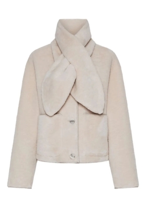 Marella Cecil faux-fur coat - Neutrals