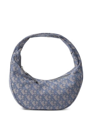 Calvin Klein patterned zip shoulder bag - Blue