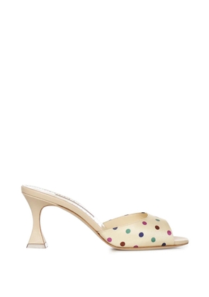 Manolo Blahnik JADARONAU polka-dot pattern mules - Neutrals