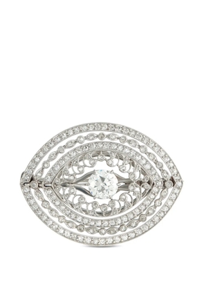 LB Exclusive diamond embellished brooch - Silver