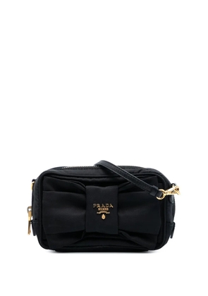 Prada Pre-Owned 2000-2025 Tessuto Fiocco Bow Camera Bag crossbody bag - Black
