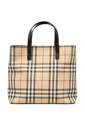 Burberry Pre-Owned 2000-2017 House Check Coated Canvas tote bag - Brown