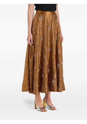ILTA Rosie sequin embellished midi skirt - Gold