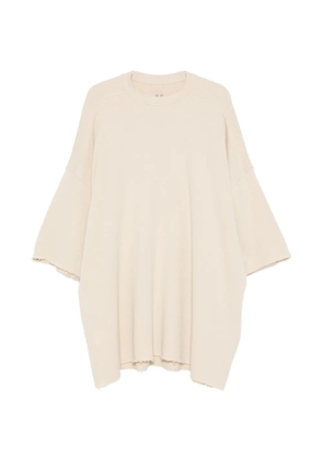 Rick Owens Tommy T frayed T-shirt - Neutrals