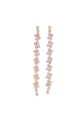 Forte Forte crystal-embellished drop earrings - Orange